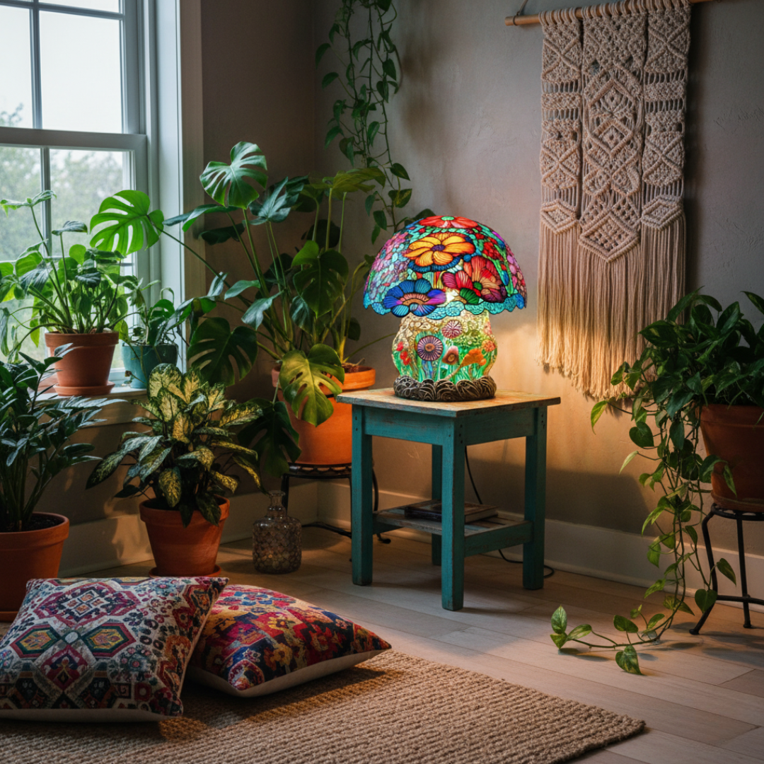 Lumière Champignon Givré