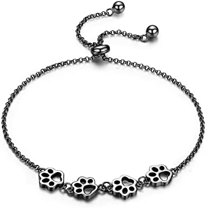 Bracelet Chien Argent Ajustable