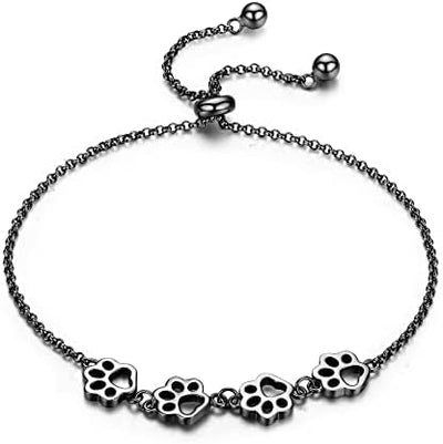 Bracelet Chien Argent Ajustable