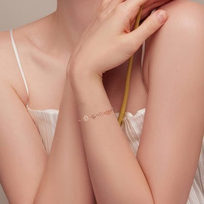 Bracelet Chien Argent Ajustable