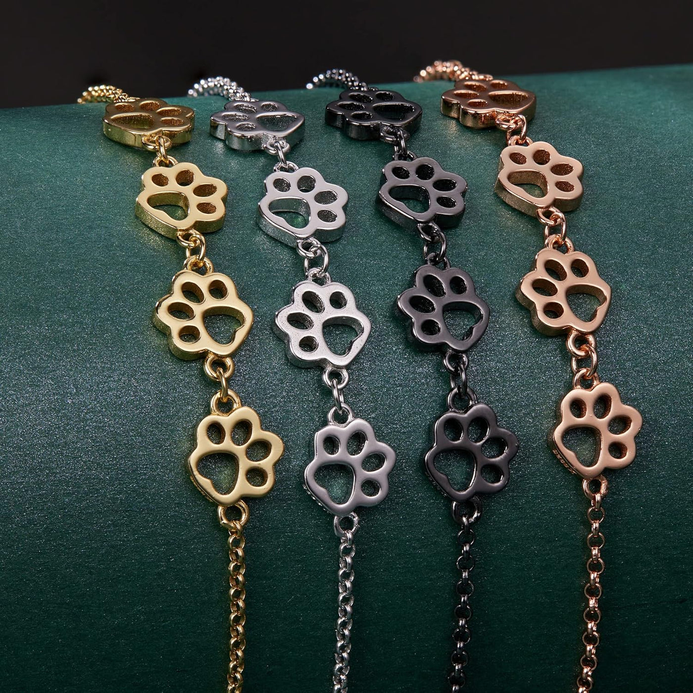 Bracelet Chien Argent Ajustable