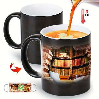 Tasse Bibliothèque Magique – Image Révélée