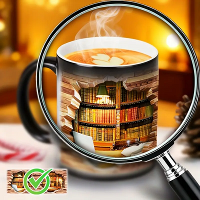 Tasse Bibliothèque Magique – Image Révélée