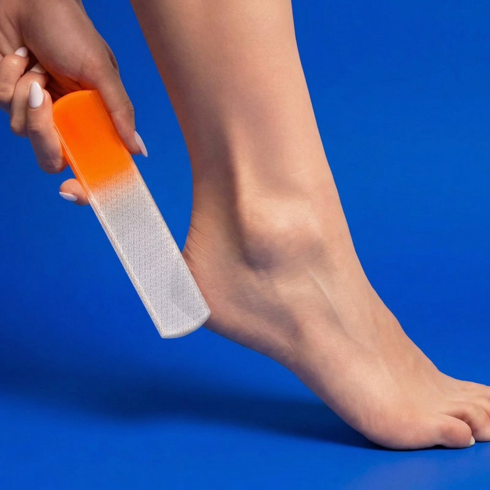 Polissoir à pieds en verre