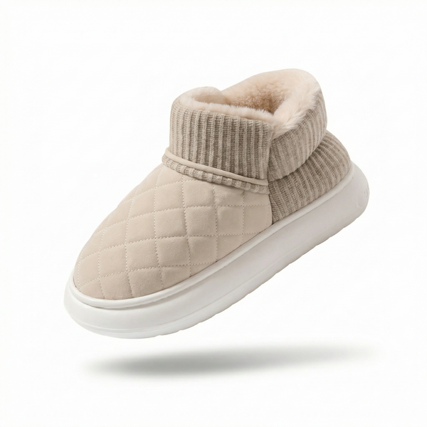 Pantoufles d'hiver en peluche avec semelle épaisse antidérapante - Olaf